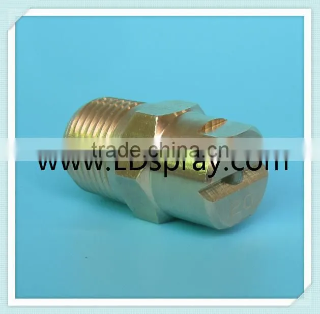 Common metal brass flat fan spray jet water nozzles