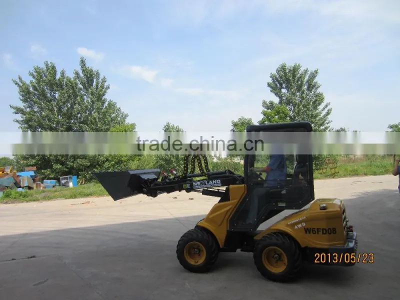 NEWLAND Brand W6FD08 China telescopic mini wheel loader with low price for sale