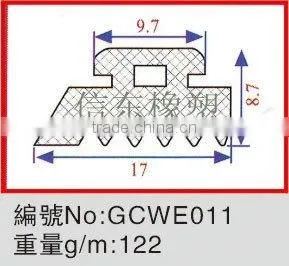 cabinet door Dongguan EPDM heat resistant seal trips