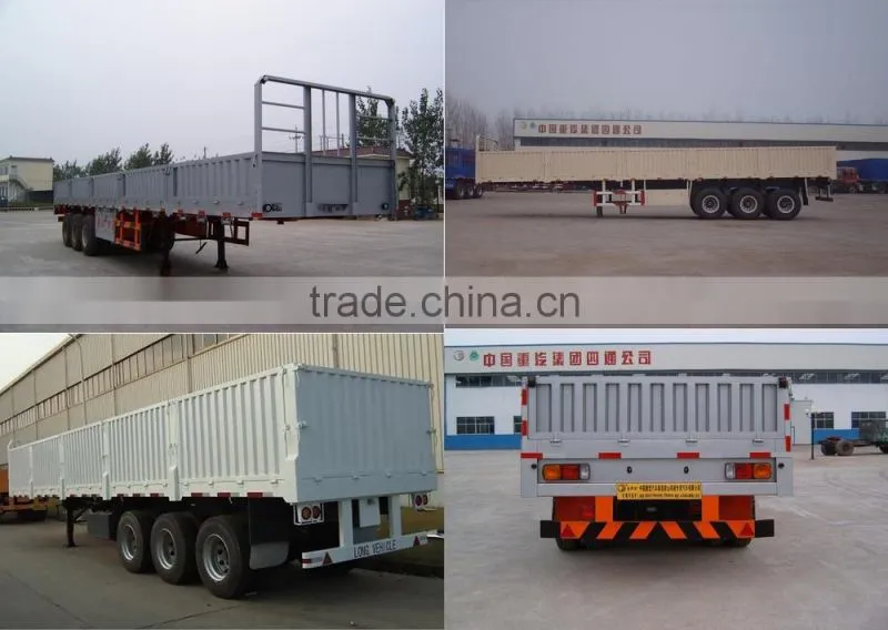 25~60ton drop side tractor trailer