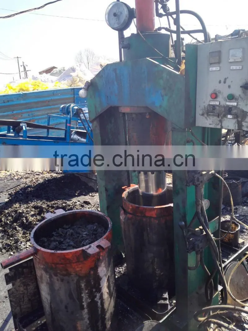 recycling waste engine oil filter processing plant