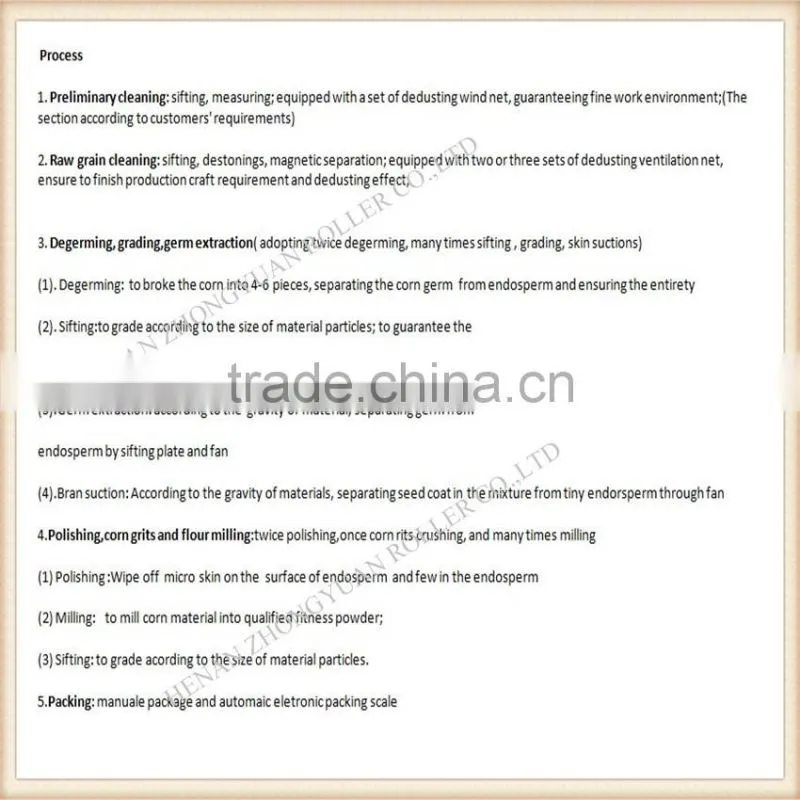 Wheat flour equipment 30T/D wheat flour milling wheat flour milling machine