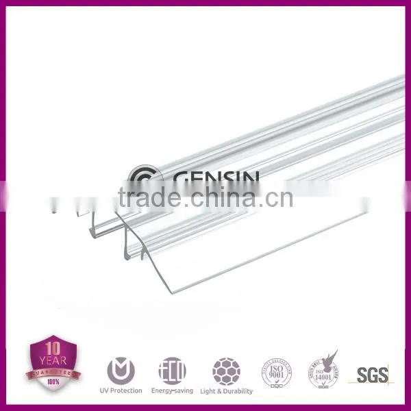 China grade A policarbonate profile/greenhouse sheet profile/pc profile