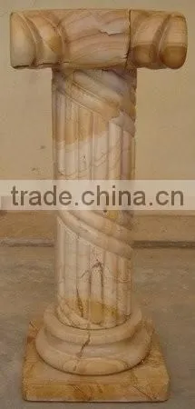 UNIQUE TEAKWOOD MARBLE PEDESTALS