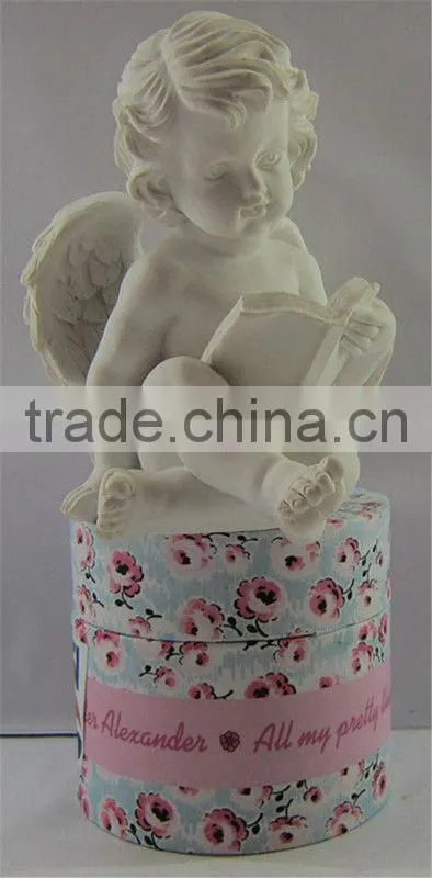 Decorate sitting mini angel statue