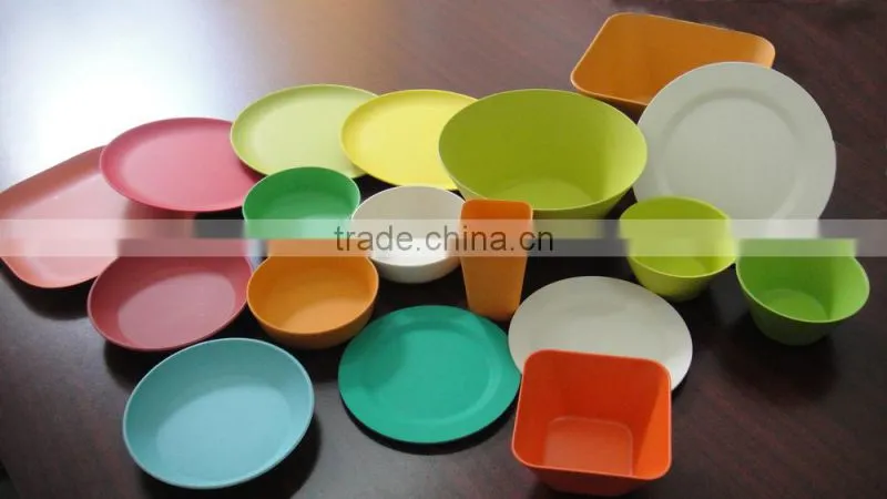 2016 popular biodegradable bamboo fiber rice bowls