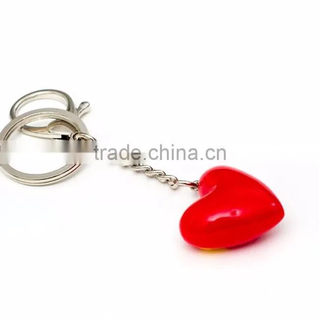 Cheap heart shape keychain /keychain supplier