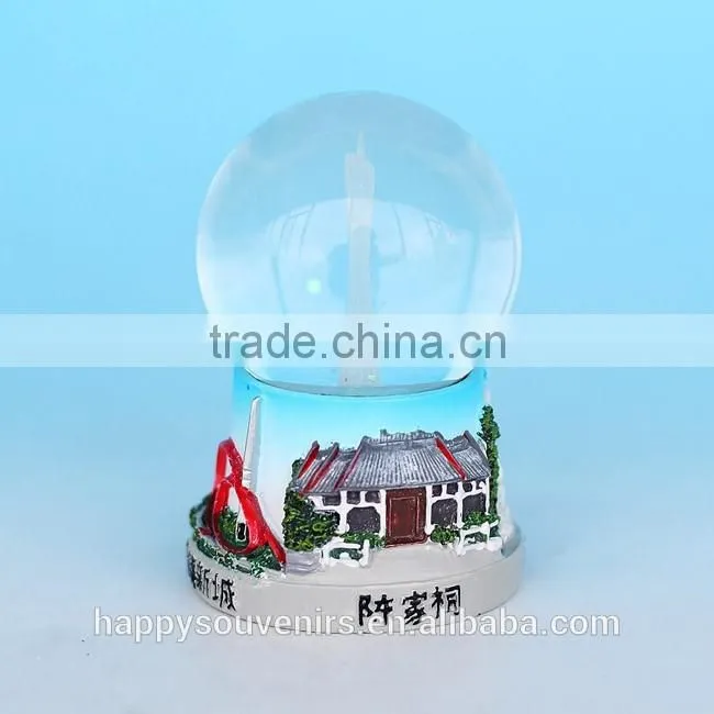 China Tower Led Souvenir Snow Globe For Sale