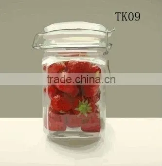 2016 zibo decorative clear glass food container / miniature glass bottles