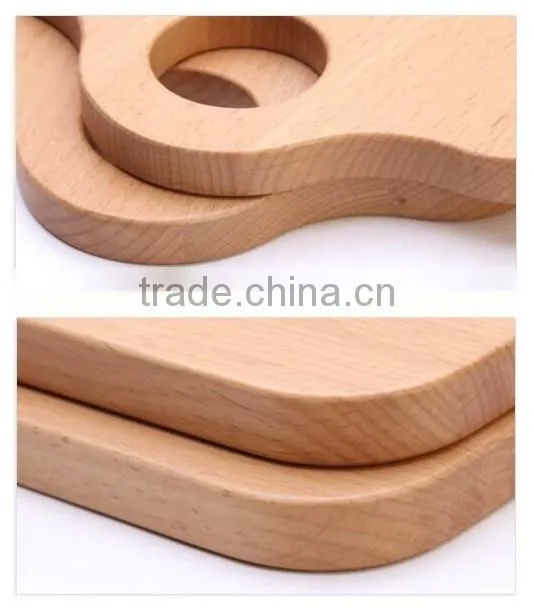 High grade Beech material wholesale shaped wood cutting board
