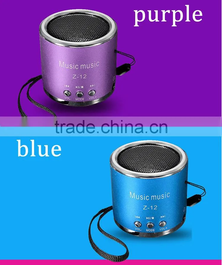 Multi-function portable mini speaker supports FM/ TF Card/ USB/ 3.5mm jack audio device