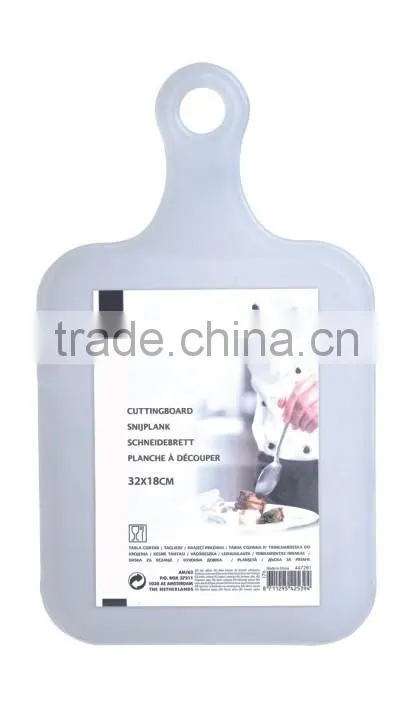 Useful rectangle plastic cutting board with handle