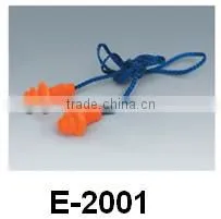 Earplug with cord red