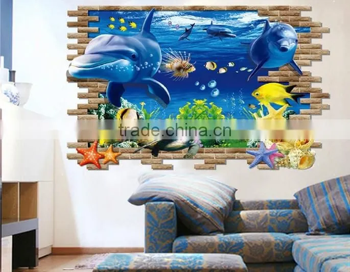 Removable Self Adhesive 3D Wall paper , Wall sticker for Kids