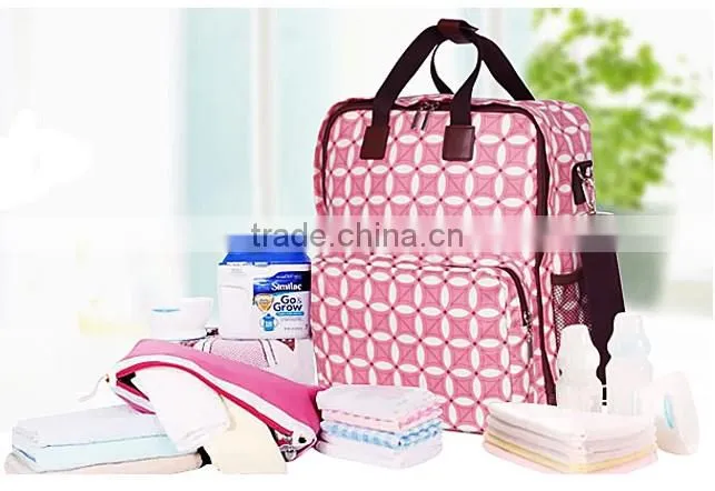 2016 Fashion multi-function mommy backpack storage bag