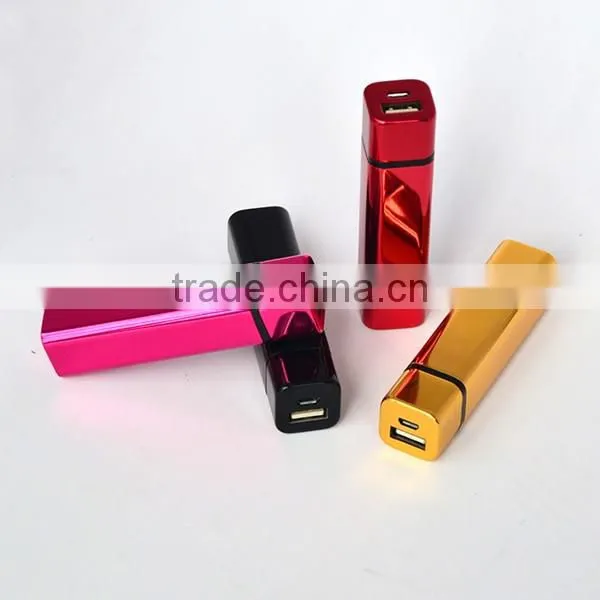 Fashion Design1800mAh Square Tube Power Bank Mobile Charger