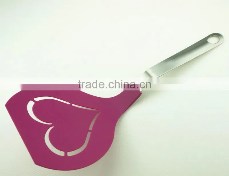 33063 Hart shape Kitchen nylon shovel spatula turner, cake, egg turner spatula shovel