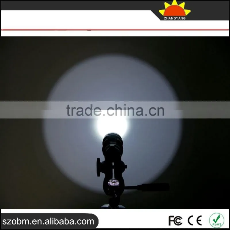 Wholesale OBM ZY-C8 Q5/L2/T6/XML T6 LED 18650 battery Hunting Tactical Flashlight