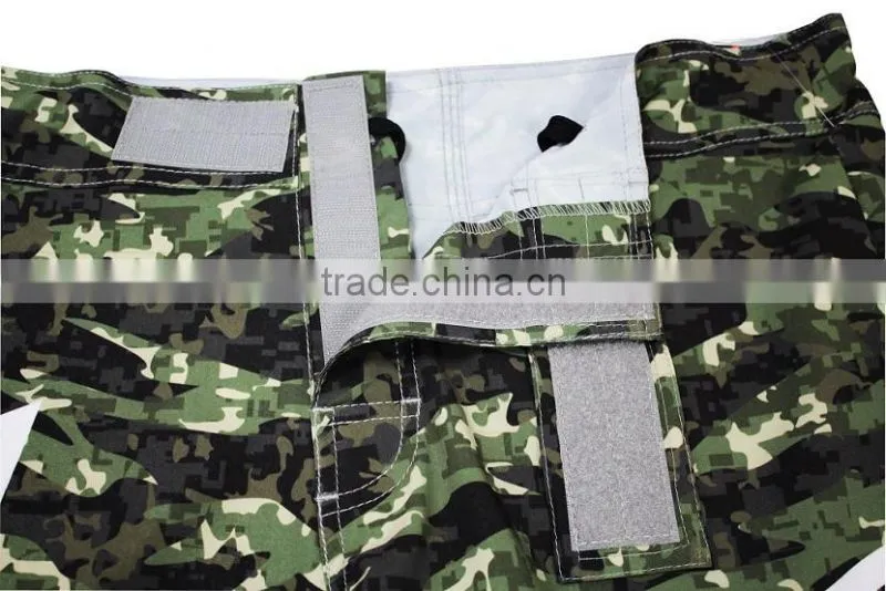 GREEN CAMO FIGHT SHORTS CUSTOM PRINTING MAKE YOUR OWN STYLE MMA SHORTS