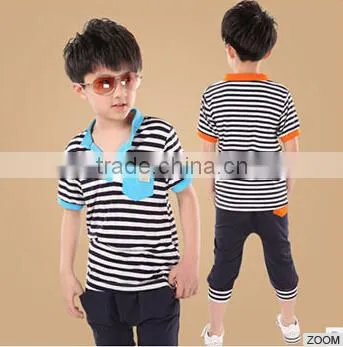 Wholesale clothes summer boy set child clothing 5