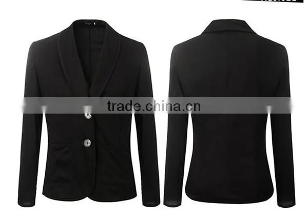 2016 new arrival fashion women top slim latest design small elegant blazer fashion blazer causal suit