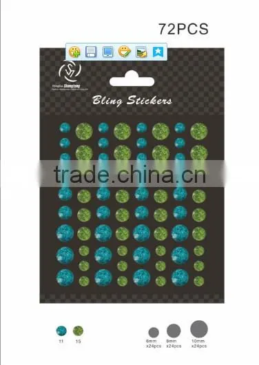 2015 fashion high quality car sticker ,rhinestone sticker
