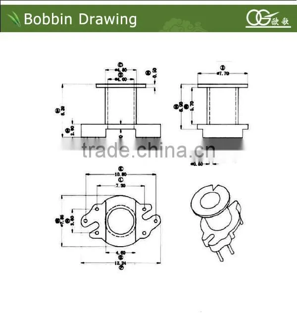 RM4 uv lamp transformers bobbin for TV set 