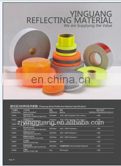 Hi-vis PVC Reflective Tape With Different Color
