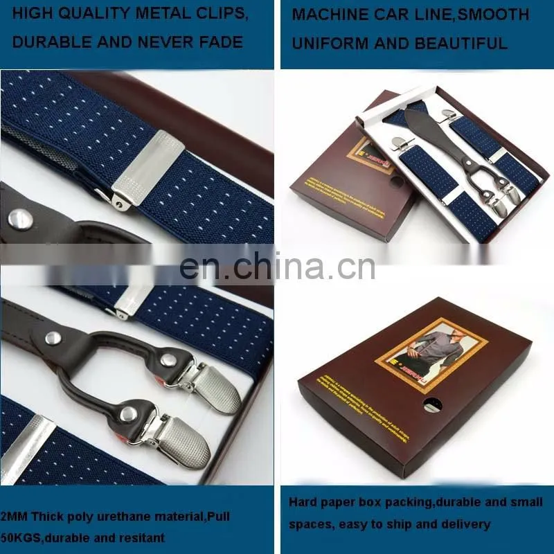 2017 Yiwu wholesale fashion mens suspenders braces
