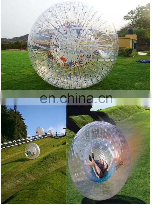 Attractive inflatable human grass plastic bubble ball pool zorb ball for sale