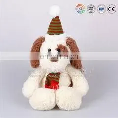 25cm plush polar bear toy with scarf wholesale for 2016 christmas