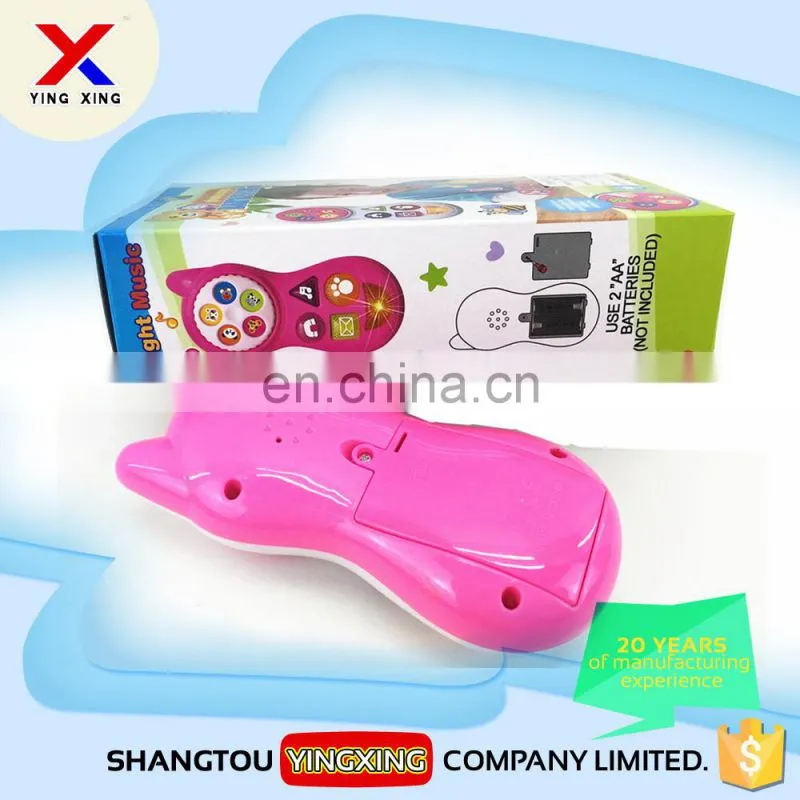 good quality 12 music songs inside flashing baby phone toy