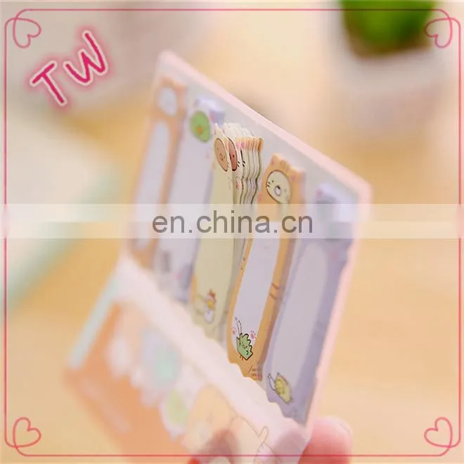 Promotion gift item kids stationery set cheap wholesale OEM custom die cut colorful paper leaf shaped sticky notes free samples