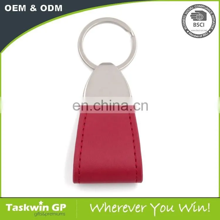 2017 China Factory Modern ODM/OEM leather metal keychain