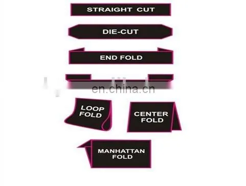 customized woven technique polyester size label / center fold size label/standard size label