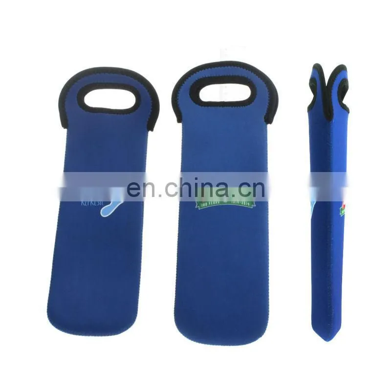 button closure neoprene wine bottle gift bag