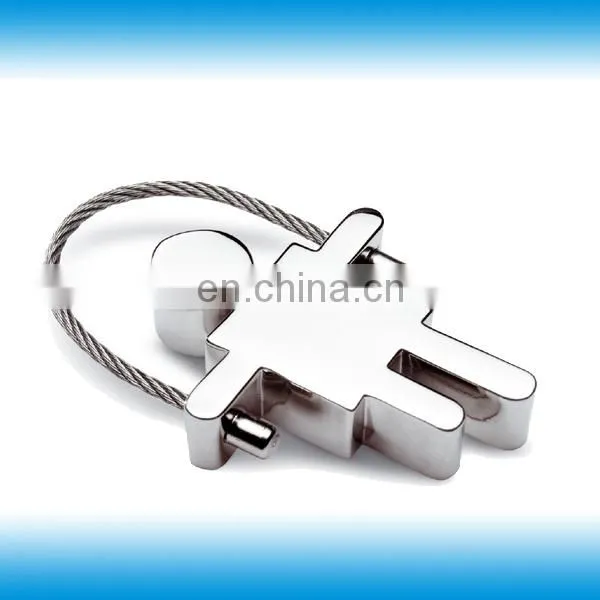 custom stainless steel wire key ring