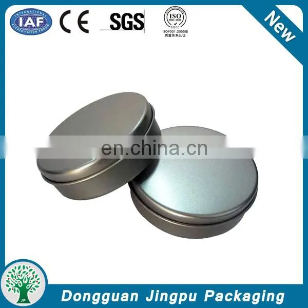 fancy small round metal lipstick lip balm tin box