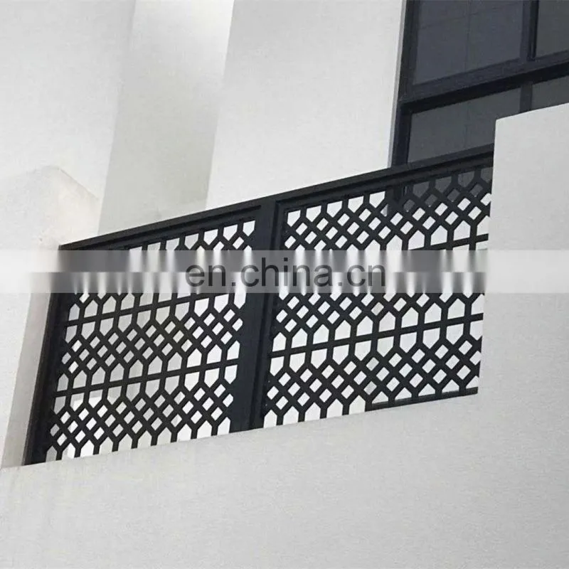 New Design Square Tube Wooden Profile Aluminum Main Gate For Decoration