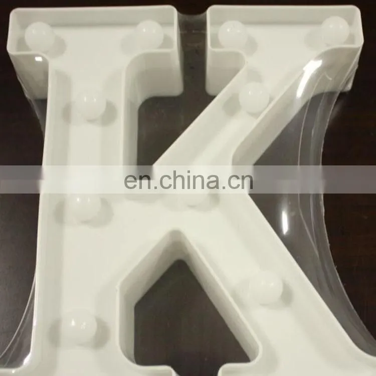 Manufacturer professional custom warm white wedding events party decor led light house numbers