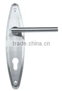 LH240-6:SUS304 Lever Door Handle with Plate