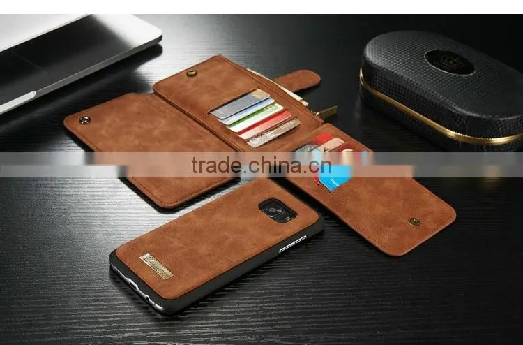 2016 Factory Wholesale Phone Case For Samsung S7/S7 edge Case Leather Wallet