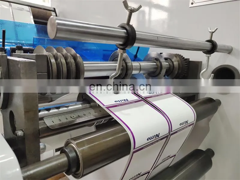 UTS420H Turret Type High Speed Automatic Label Cutting Machine, self-adhesive sticker cutter rewinder