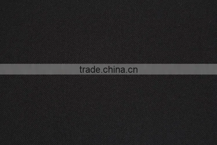 430Gsm (30+25)*32+40D cheap twill black suit fabric 2016