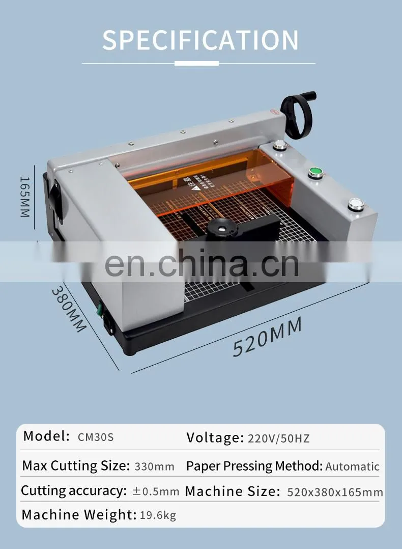 desktop paper cutter A4 size electric paper cutter