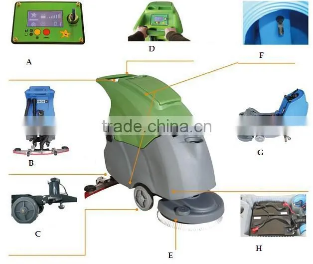 automatic floor scrubber drier
