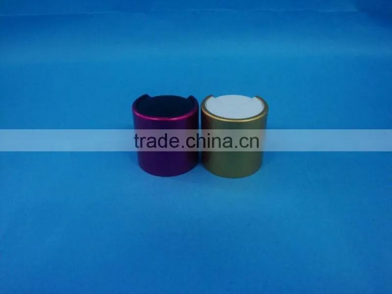 Hot sale 24mm aluminum and plastic disc cap/ aluminum and plastic disc cap