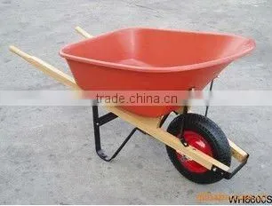 wooden handle steel wheelbarrow WH6600