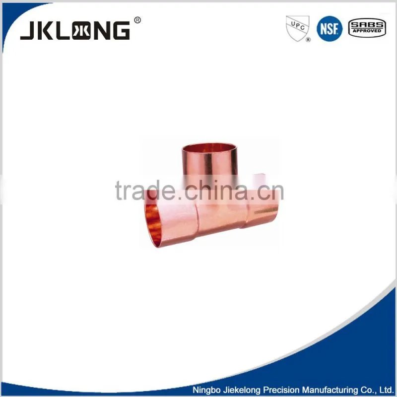 J9009 y tee copper pipe fitting copper equal tee