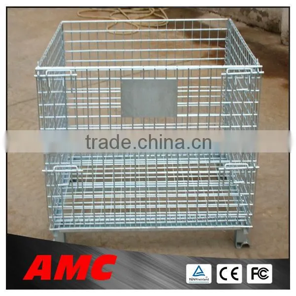 Heavy Duty Stackable Steel Wire Mesh Storage Cage